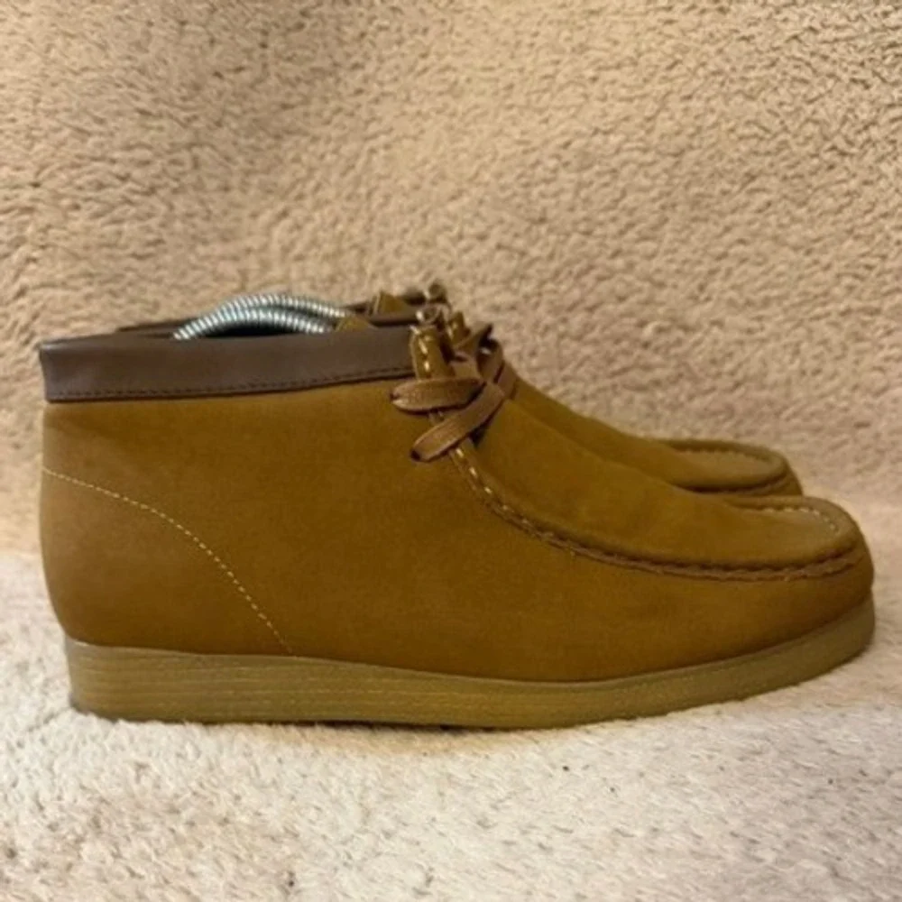Savannah Harbor Chukka Boots Mens Size 9M Tan Hawk Wallabee Style Casual Shoes